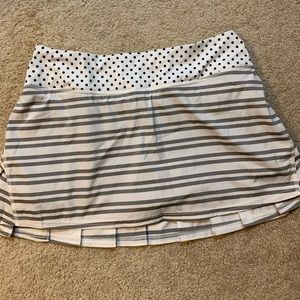 Lululemon Tennis Skort Skirt Polka Dot Stripes S